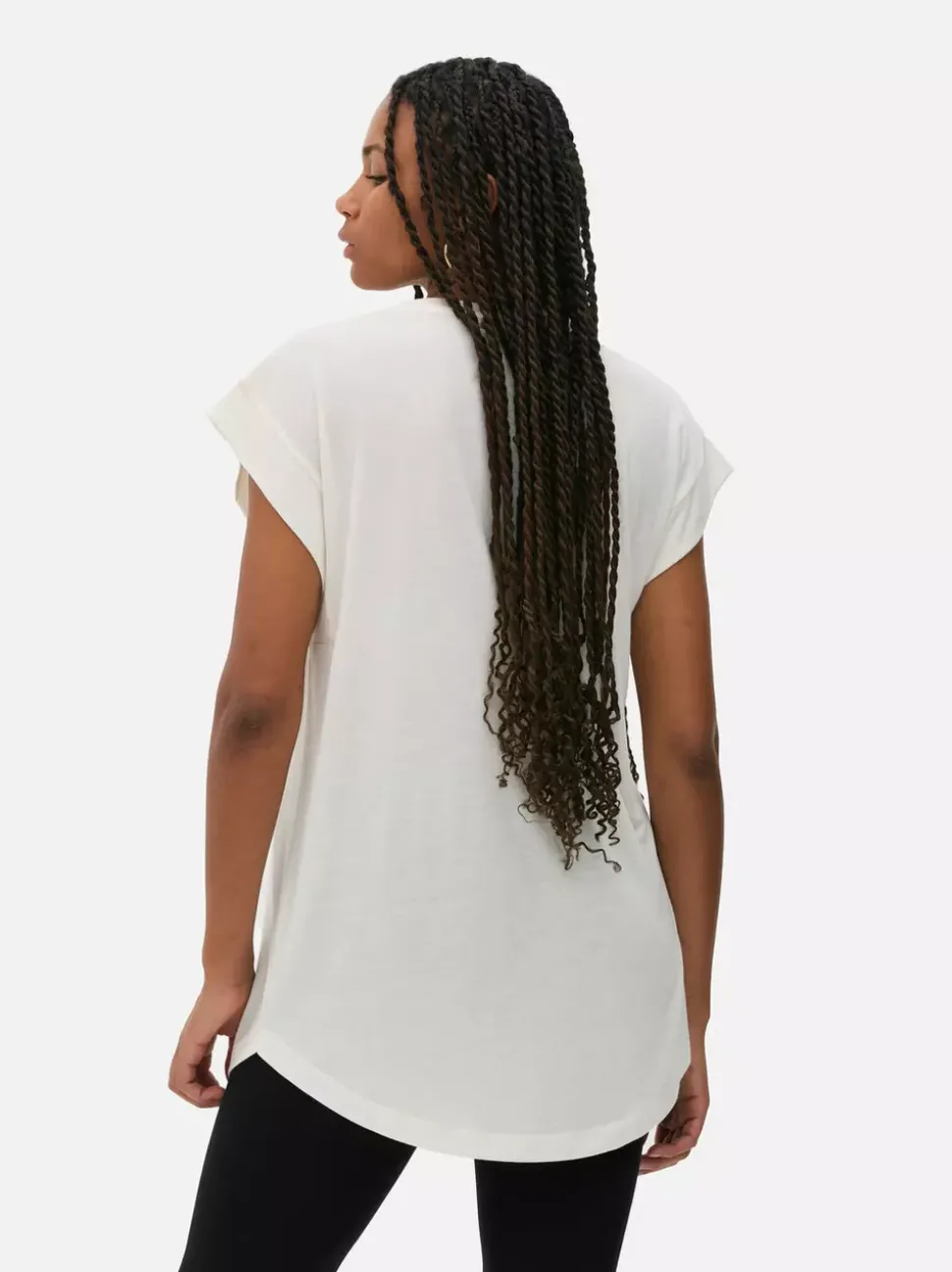 Długi T-shirt z nadrukiem