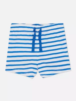 Długie szorty ze ściąganym sznurkiem w talii