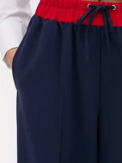 Dwukolorowe joggery ze sznurkiem Paula Echevarría