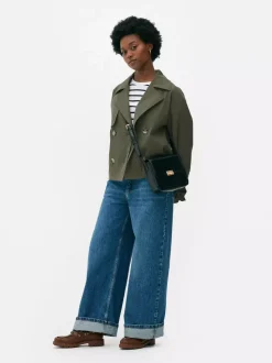 Dwurzędowa kurtka o pudełkowym kroju