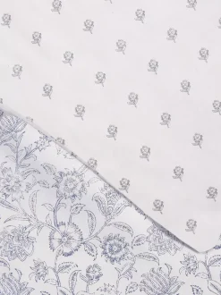 Dwustronny komplet pościeli w kwiaty, rozmiar king