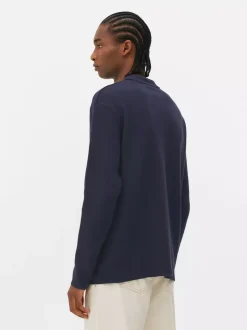 Dzianinowa koszula z zapięciem na zatrzaski