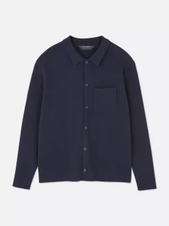 Dzianinowa koszula z zapięciem na zatrzaski