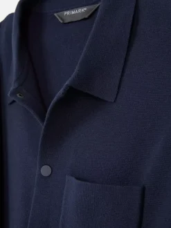 Dzianinowa koszula z zapięciem na zatrzaski