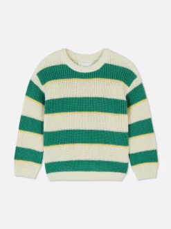 Dzianinowy sweter w paski