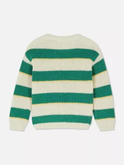 Dzianinowy sweter w paski