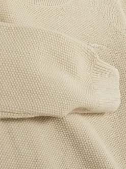 Dzianinowy sweter z okrągłym dekoltem