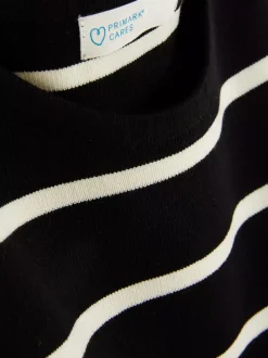 Dzianinowy top bez rękawów z okrągłym dekoltem