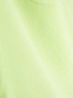 Dzianinowy top bez rękawów z okrągłym dekoltem