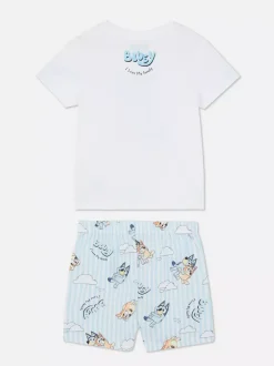 Dziecięca piżama z T-shirtem i szortami z Blue
