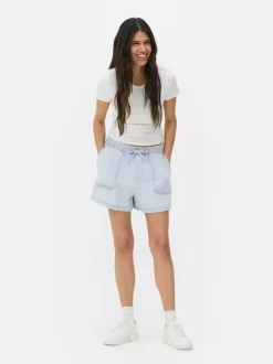 Elastyczne spodenki jeansowe