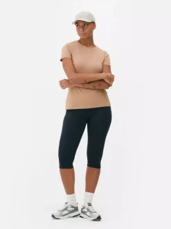 Elastyczny T-shirt z krótkim rękawem