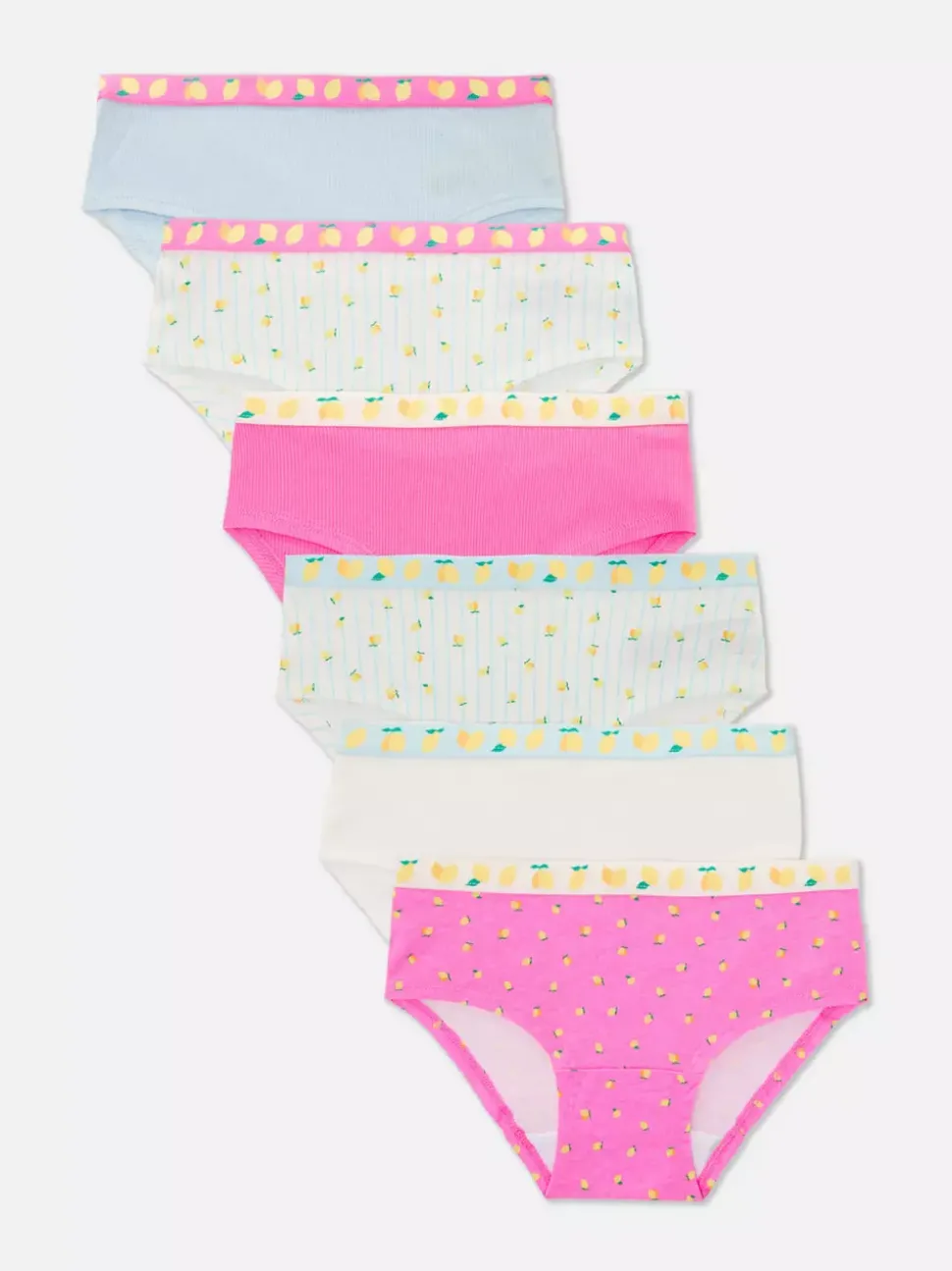 Figi biodrówki z nadrukiem w cytryny, 6 par