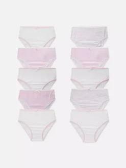 Figi z nadrukiem w gwiazdki i paski, 10 par