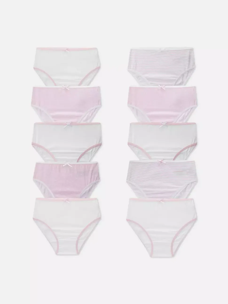 Figi z nadrukiem w gwiazdki i paski, 10 par