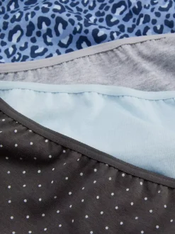 Figi z wysokim stanem w różne nadruki, 4 pary