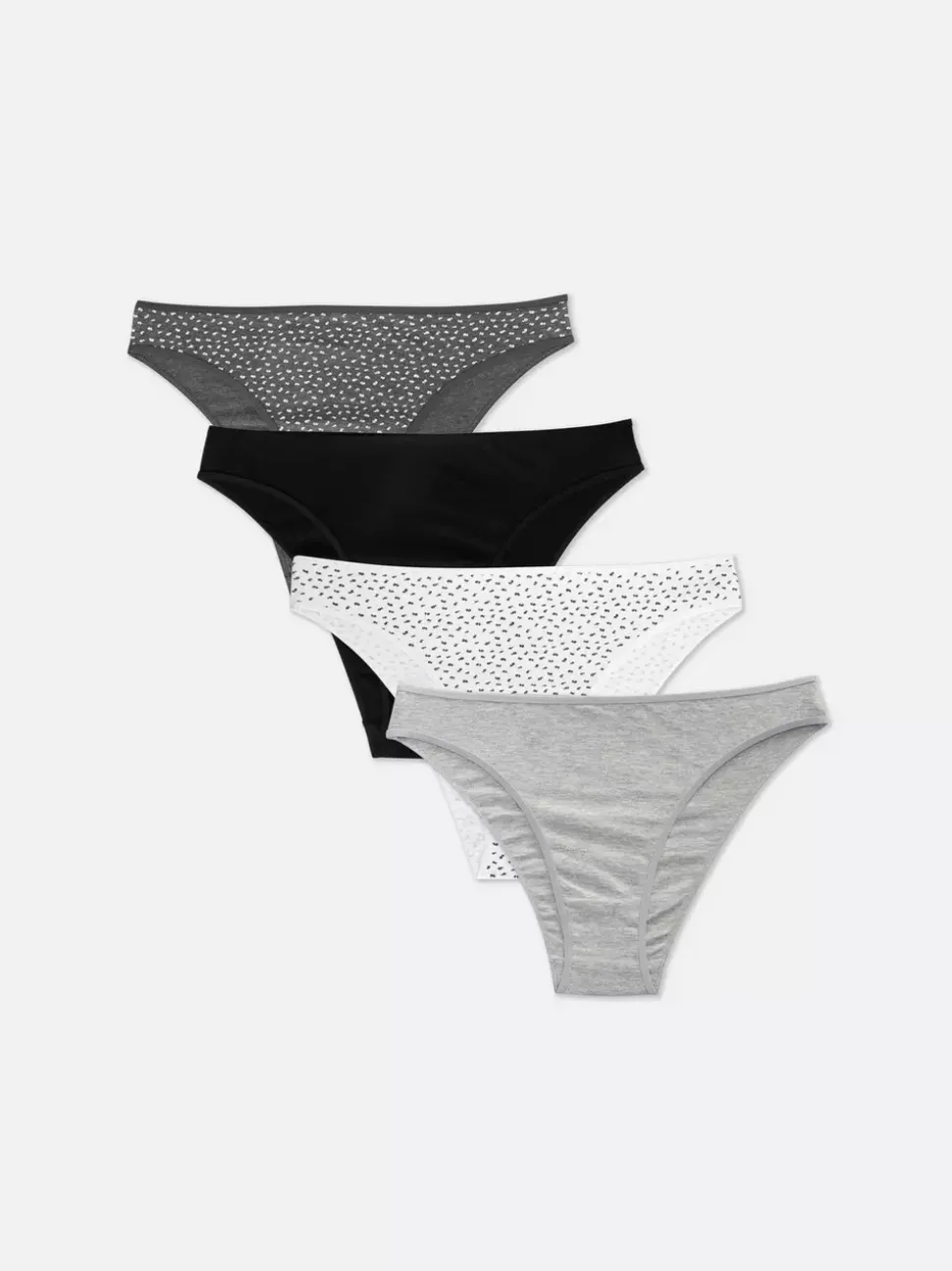 Figi z wysokim wycięciem na co dzień, 4 pary