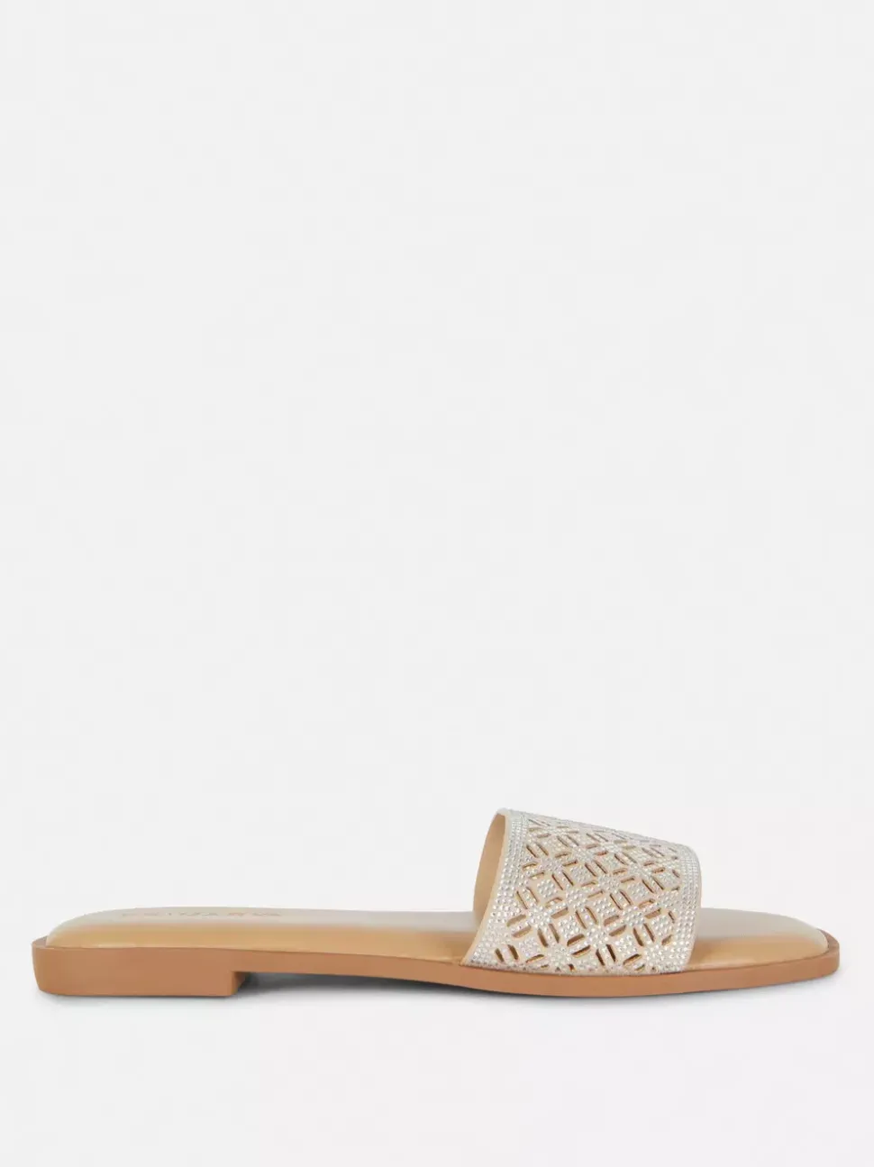 Geometryczne sandały bez pięty z wycięciami