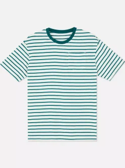 Góra od piżamy w poziome paski