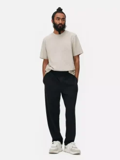 Grube spodnie dresowe Essential z prostą nogawką