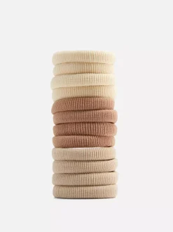 Gumki do włosów z elastycznego materiału, 12 szt.