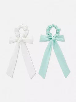 Gumki owijki do włosów z kokardką, 2 szt.