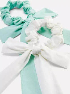 Gumki owijki do włosów z kokardką, 2 szt.