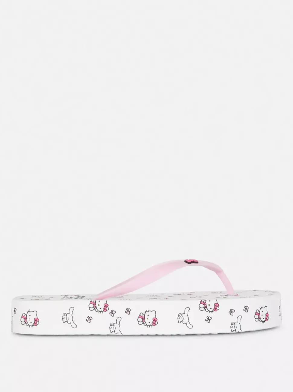 Japonki na grubej podeszwie z motywem Hello Kitty