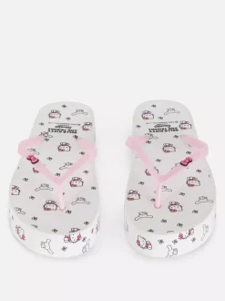 Japonki na grubej podeszwie z motywem Hello Kitty