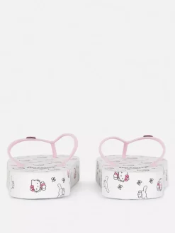 Japonki na grubej podeszwie z motywem Hello Kitty