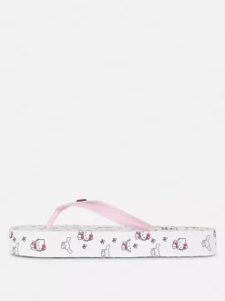 Japonki na grubej podeszwie z motywem Hello Kitty