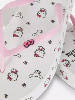 Japonki na grubej podeszwie z motywem Hello Kitty