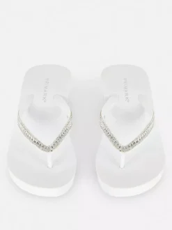 Japonki z diamencikami na koturnie