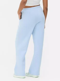 Jasnoniebieskie spodnie dresowe z szeroką nogawką