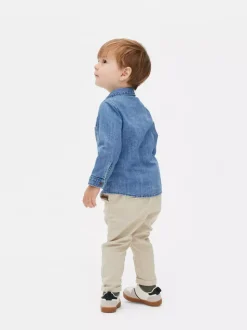 Jeansowa koszula z długim rękawem