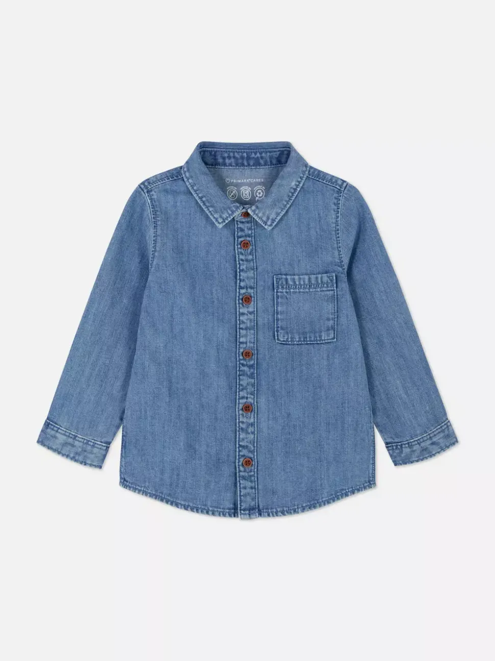 Jeansowa koszula z długim rękawem