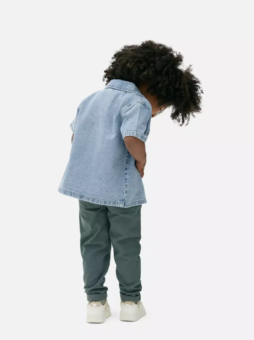 Jeansowa koszula z krótkim rękawem