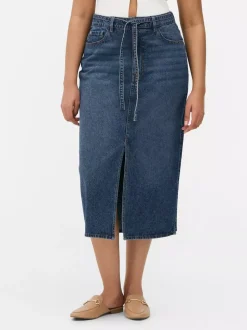 Jeansowa spódnica maxi