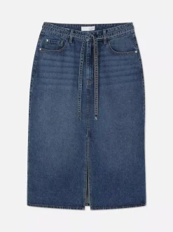 Jeansowa spódnica maxi