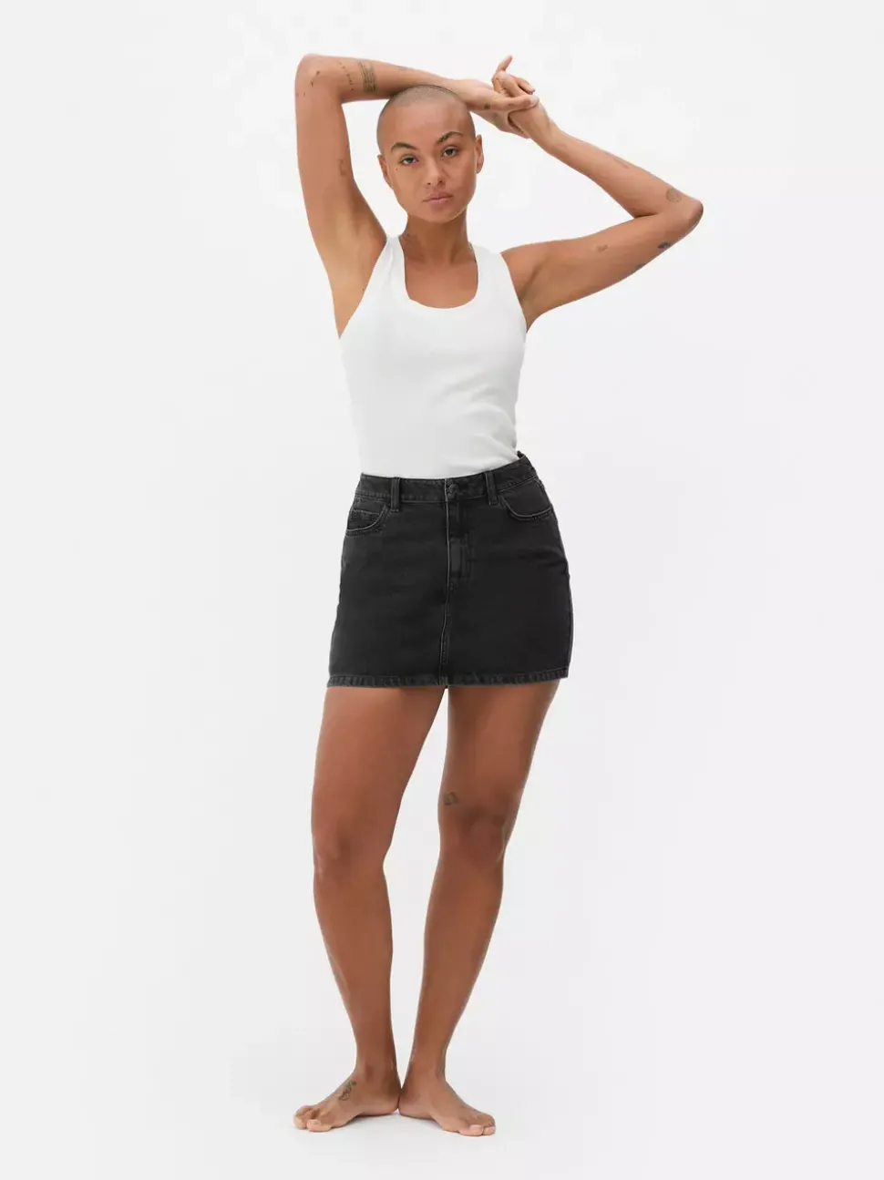 Jeansowa spódnica mini