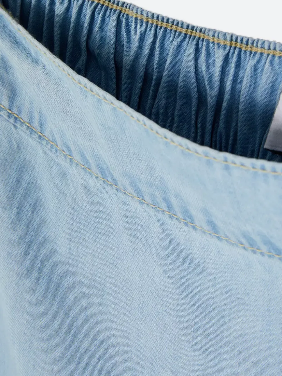 Jeansowa warstwowa spódnica maxi