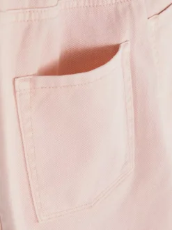 Jeansowe szorty bermudy ze sznurkowym wiązaniem