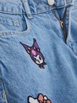 Jeansowe szorty z motywem Hello Kitty i przyjaciół