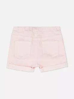 Jeansowe szorty z podwijanymi nogawkami