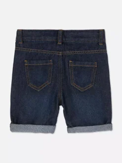 Jeansowe szorty z prostą nogawką