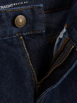 Jeansowe szorty z prostą nogawką