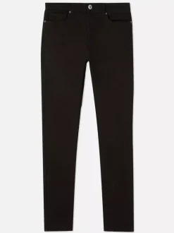 Jeansy skinny o splocie diagonalnym