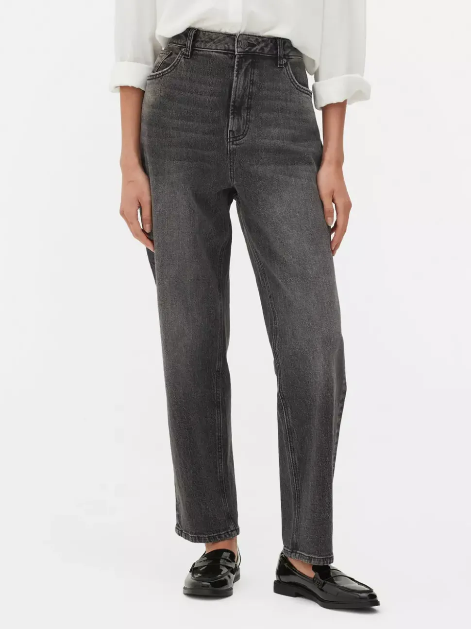 Jeansy slim z prostymi nogawkami | regularny krój