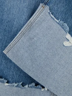 Jeansy z szerokimi podwijanymi nogawkami