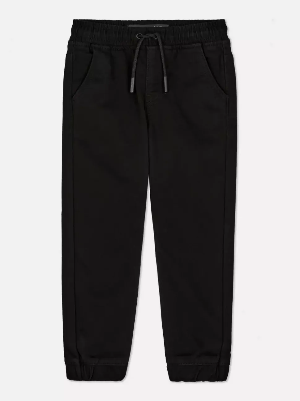 Joggery jeansowe ściągane sznurkiem